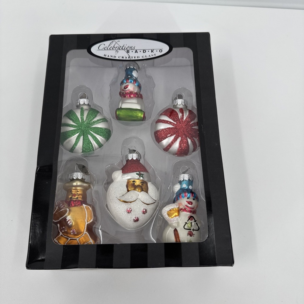 2011 Christopher Radko Celebrations‎ Hand Crafted Glass CHRISTMAS Ornaments